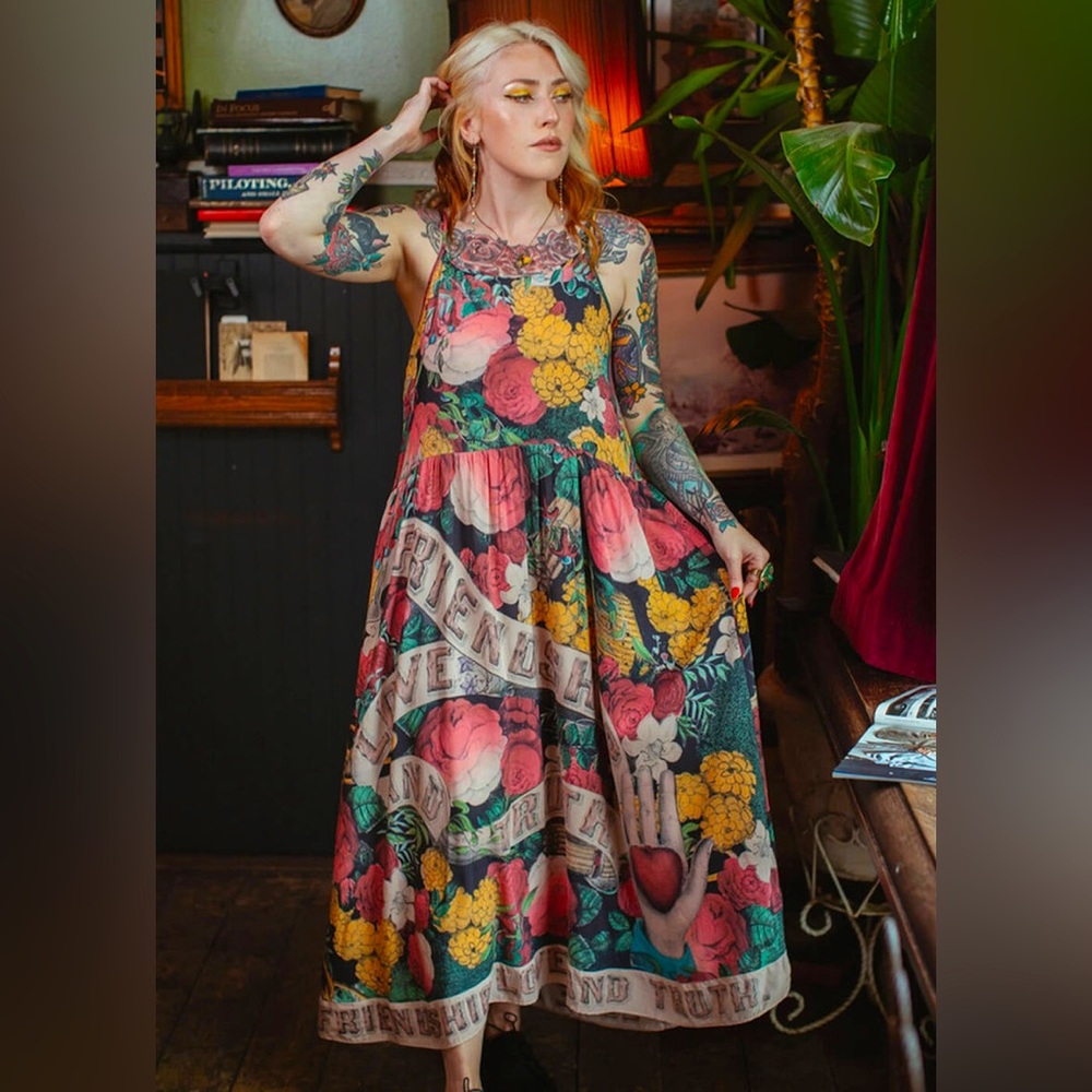 Market of Stars I Dream In Flowers Bohemian Slip Dress